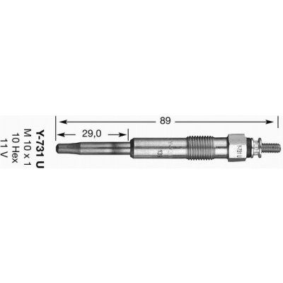 Žhavící svíčka NGK D-Power 9 (Y-731U) – Hledejceny.cz