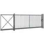 EKOfence Brána Posuvná INDUSTRY ZnPVC 4000x1500mm, antracit – Sleviste.cz