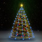 vidaXL Světelná síť na vánoční stromek se 180 LED diodami modrá 180 cm – Hledejceny.cz