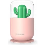 Humidifier Aroma difuzér Kaktus růžový 300 ml – Hledejceny.cz