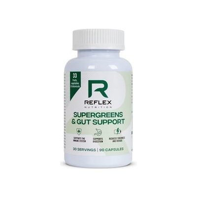 Reflex Nutrition Supergreens and Gut Support 90 kapslí