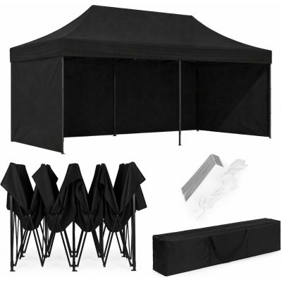 MultiGarden PAW-FGC-3X6-1 3x6 m černý + 3 stěny – Zboží Mobilmania