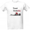 Pánské Tričko Tričko s potiskem Trust Godzilla pánské Bílá