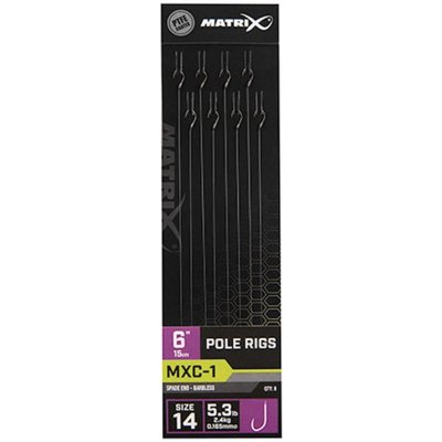 Matrix Hotový Návazec MXC-1 Standard Pole Rigs Barbless vel.14 8 ks – Hledejceny.cz