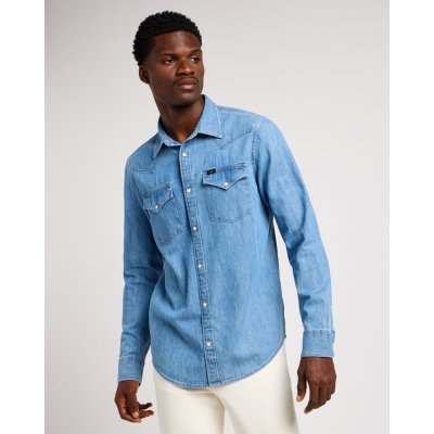 Lee pánská košile regular Western shirt Shasta blue