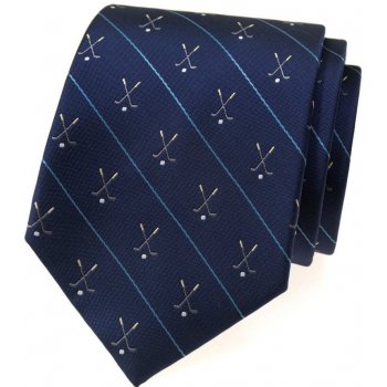 Avantgard luxusní pánská kravata se vzorem Golf tmavě modrá