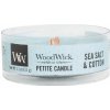 Svíčka WoodWick Sea Salt & Cotton 31 g