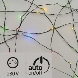 EMOS LED vánoční nano řetěz zelený 4m venkovní multicolor,čas.