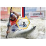 Akrylátová medaile Kánoe Zlatá – Zboží Dáma