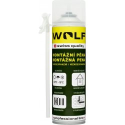 Wolf swiss quality Montážní pěna trubičková Nízkoexpanzní 500 ml