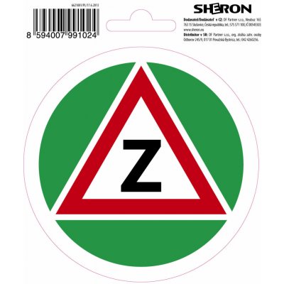 Sheron Samolepka na auto "Začátečník" o průměru 11 cm – Zboží Dáma