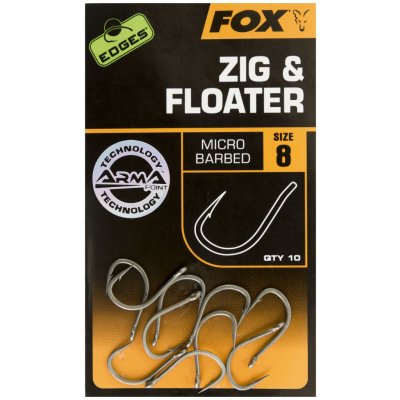 FOX EDGES HOOK ZIG & FLOATER Micro Barbed vel.8 10 ks – Zboží Mobilmania