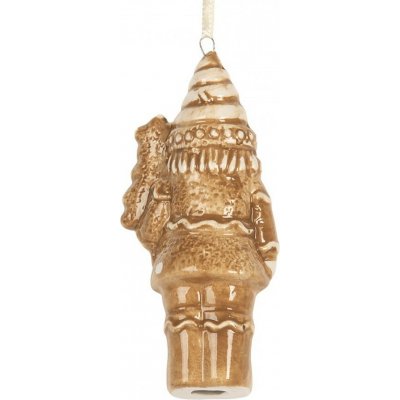 Clayre & Eef Závěsná ozdoba perníkový Louskáček Gingerbread Cott 6*4*11 cm – Hledejceny.cz