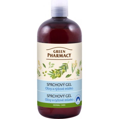 Green Pharmacy Body Care Olive & Rice Milk sprchový gel 0% Parabens Silicones PEG 500 ml – Zboží Mobilmania