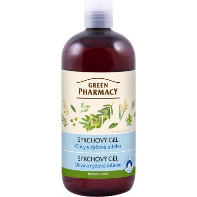 Green Pharmacy Body Care Olive & Rice Milk sprchový gel 0% Parabens Silicones PEG 500 ml