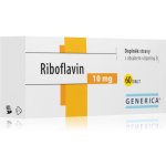 Generica Riboflavin tablety k udržování normálního stavu vlasů, pokožky a sliznic 30 tablet – Hledejceny.cz