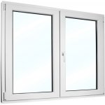 SkladOken.cz Plastové okno 180x150 cm (1800x1500 mm), dvoukřídlé se štulpem, bílé, PRAVÉ – Hledejceny.cz