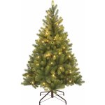 VLC Umělý vánoční stromek jedle NAGANO zelená 80xLED 480xvětev pr. 78x120 cm – Zboží Dáma