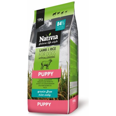 Nativia Puppy Lamb & Rice New 3 kg – Zboží Mobilmania