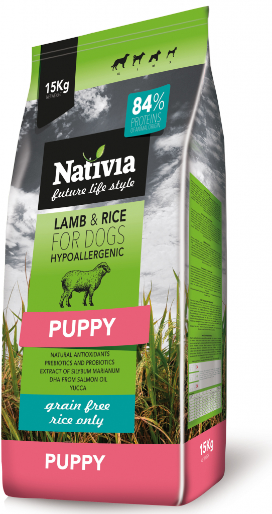 Nativia Puppy Lamb & Rice New 3 kg