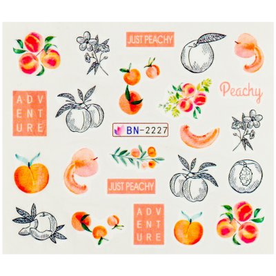 BIO nails Vodolepka BN 2227 ovoce a nápisy – Hledejceny.cz