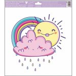 Přerov Dekorace okenní folie 33x33,5 cm, sluníčka / 6880 245327 – Hledejceny.cz