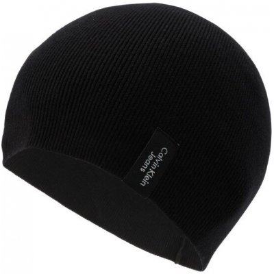 Calvin Klein Relaxed Beanie zimní čepice černá – Zboží Mobilmania