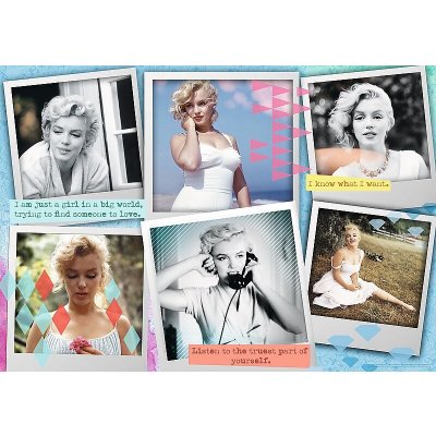 Trefl Marilyn Monroe fotografie koláž 10529 1000 dílků od 189 Kč -  Heureka.cz