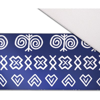 Takoy Stuha saténová 5 cm čičmany modré – Zboží Mobilmania