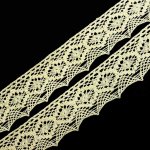 Pro Háčkování Paličkovaná krajka 46 mm světle režná – Hledejceny.cz