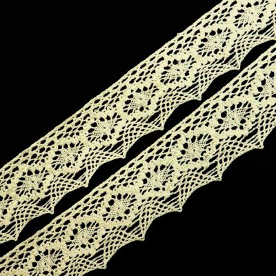 Pro Háčkování Paličkovaná krajka 46 mm světle režná – Hledejceny.cz