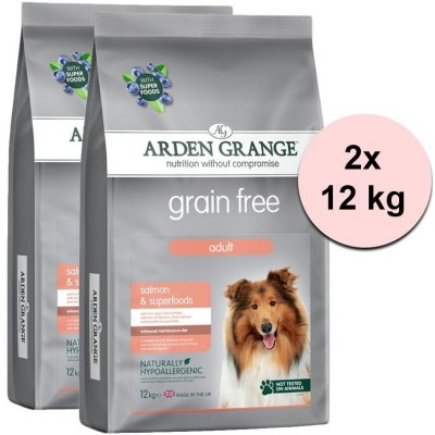 Arden Grange GF Adult Salmon & Superfoods 2 x 12 kg – Zboží Mobilmania