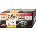 Sheba Fresh & Fine kuře kachna a krůta in sauce 50 x 50 g – Sleviste.cz
