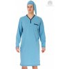 Pánské pyžamo M-Max bonifác noční košile dlouhý rukáv světle modrá