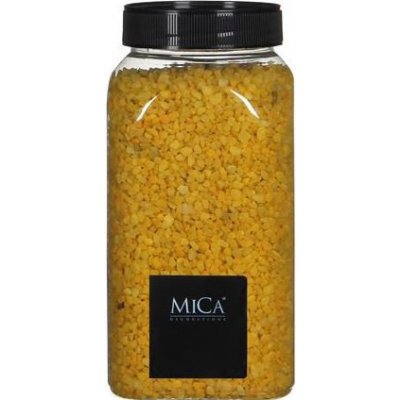 Dekorační granulát v dóze, Mica, 650 ml, žlutý – Zboží Dáma