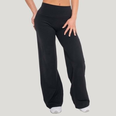 Dámské kalhoty Straight Flow Black GymBeam černá – Hledejceny.cz