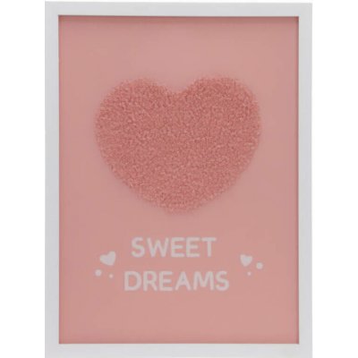 Home Styling Collection Plakát v rámu s roztomilým nápisem do dětského pokoje, 30 x 40 cm, bílá bílá – Zbozi.Blesk.cz