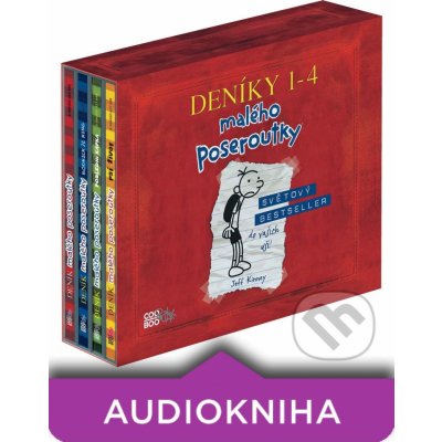 Deník malého poseroutky audio 1-4 BOX - Jeff Kinney, Václav Kopta – Zboží Mobilmania