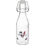 ORION Láhev sklo/kov klip uzávěr SNĚHULÁK 0,29 l – Hledejceny.cz