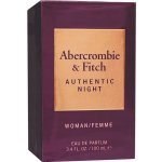 Abercrombie & Fitch Authentic Night parfémovaná voda dámská 100 ml – Hledejceny.cz