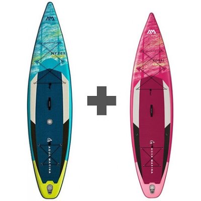 Paddleboard SUP set Aqua Marina Hyper 12'6" Coral Touring 11'6" – Zbozi.Blesk.cz