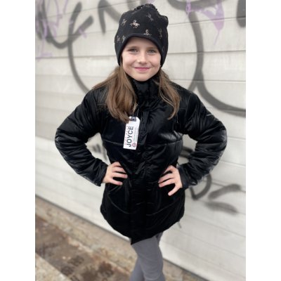 Joyce dívčí zimní dlouhá bunda Black černá – Zboží Mobilmania