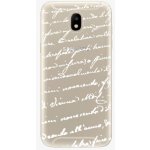 Pouzdro iSaprio Handwriting 01 Samsung Galaxy J5 2017 bílé – Sleviste.cz