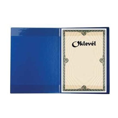 VICTORIA Obal na certifikáty plyšový A4 modrý – Zboží Živě