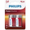 Baterie primární Philips Power Alkaline C 2ks LR14P2B/10