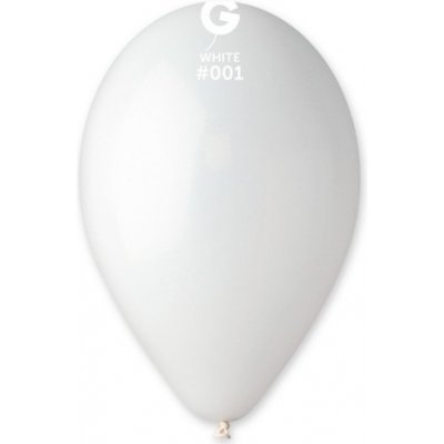 Gemar Balónek 30cm 12 #001 bílý – Zboží Dáma