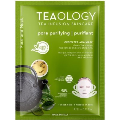 Teaology Exfoliační maska na krk a obličej se zeleným čajem niacinamidem a aha 21 ml – Zbozi.Blesk.cz