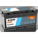 Exide Start-Stop EFB 12V 100Ah 900A EL1000 – Zboží Mobilmania