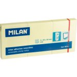 MILAN Blok lepící MILAN 38 x 50 mm (3x 100 listů) jasně žlutý – Hledejceny.cz