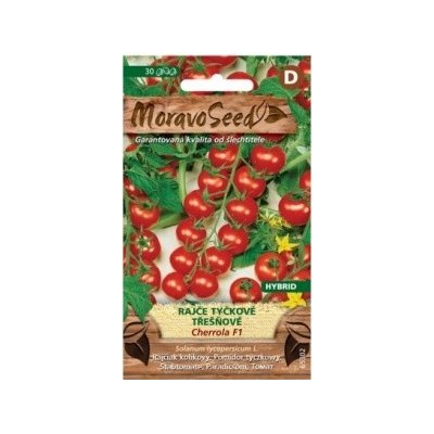 Semínka MoravoSeed Rajče tyčkové třešňové CHERROLA F1 - hybrid 65302 – Zboží Dáma